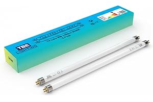 TBE LIGHTING T4 6W Fluorescent Tube Lamps 220mm – 2 Pack CFL Bulbs with G5 2-Pin Base – 3500K Soft White Kitchen Strip & Cabinet Lights (NOT The 232mm Version)