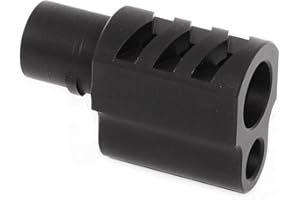 AIRSOFT WEBSITE Airsoft Accessories 5KU Front Kit Compensator Compensateur Type 2 for pour Tokyo Marui 1911 GBB Black Noir