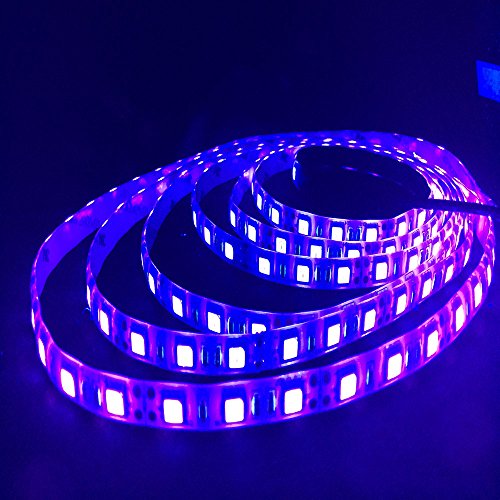 CORST Wasserdicht UV Schwarzlicht LED Streifen 5M 500cm SMD 5050 LED 300 395-405mm UV Strip Licht Flex Licht Schwarzlicht - 2