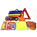 azlife Pannenhilfe Auto Notfall Kit mit Jumper Kabel, Abschleppseil, Sicherheit Triangle, Taschenlampe, Fenster Hammer