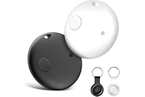 SUOXIOM Air Tag Tracker,2 PCS Key Finder KeyFinder Smart Bluetooth Tag,Waterproof Item Finder Mini Tracker Locator Compatible with Apple Where Is? APP (iOS Only) for Suitcases, Bags, Luggage, Passports