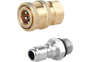 SGerste Szybkozłącze 1/4 złączki do myjki ciśnieniowej M14 męski gwintowany mosiężny wąż ogrodowy adapter złącza kranu