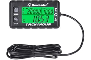 FOUNDOWN drehzahlmesser induktiv Betriebsstundenzähler für Betriebsstundenzähler Digital beleuchtete Anzeige des Betriebsstundenzählers für Schiffs-ATV-Motorräder