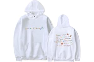 YINGKE Damen Dear Person Behind Me You Are Enough Bunter Druck Personalisierte Streetwear Hoodie Unisex Übergröße Pullover Kapuzenpullover