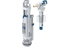 Mécanisme de chasse complet GEBERIT - type 290-380 - rinçage double touche - alim latérale - 3/8-283.307.21.2"