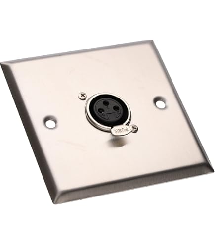 N/A Panneau De Plaque Murale Pour Haut-Parleur 4X XLR 4X 1/4