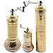 Produktbild Manuelle Hand Grinder Mühle Set für türkische griechischen Arabische Kaffee Bohnen & Spice Pfeffer Salz, Messing (alle Familie)