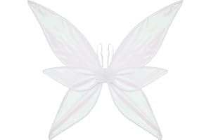 Aunaeyw Light Up Fairy Wings für Mädchen Frauen Sparkly Sheer Elf Angel Wings Dress Up Halloween Cospaly Schmetterling Fariy Wings Kostüm