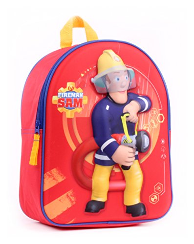 Preisvergleich Produktbild Feuerwehrmann Sam 3D Kinderrucksack Rucksack plus Sticker (7641)