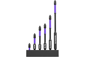 TYRZOL 6Pcs D1 Anti-Slip and Shock-Proof Bits with Phillips Screwdriver Bits Magnetic Screwdriver Bits Set Strong Magnetic Impact Screwdriver Set Impact Screwdriver Driver Bits Set Non-Slip Screwdrivers Bits