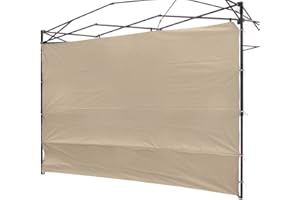 NINAT Canopy Sunwall 3M Sunshade Privacy Panel for Gazebos Tent Waterproof Sun Wall for Straight Leg Gazebos, Sidewall Only (Canopy Frame Not Included)