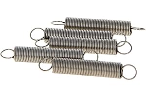 MroMax Extended Compressed Spring Wire Diameter 0.02 inches, OD 0.20 inches, Free Length 1.18 inches Stainless Steel Tension Spring 5pcs