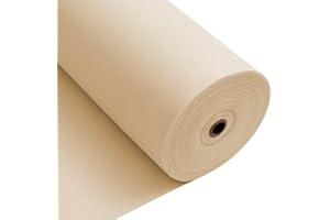 Longing Home Rouleau de Nappe jetable en intissé Imitation Tissu au mètre, idéal pour Un Anniversaire, Une fête, décoration (Aabricot Clair, 1,18 × 25 m)