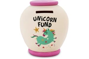 History & Heraldry Personalised Bamboo Smash Pot Money box (Unicorn Fund LARGE)