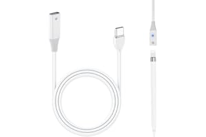 HUKNEQN Adaptateur de Câble USB C pour Apple Pencil 1ère Génération, Adaptateur USB-C pour Apple Pencil 1, Connecteur de Charge pour iPencil, Prend Uniquement en Charge Le Chargement iPencil 1 Génération, 1M