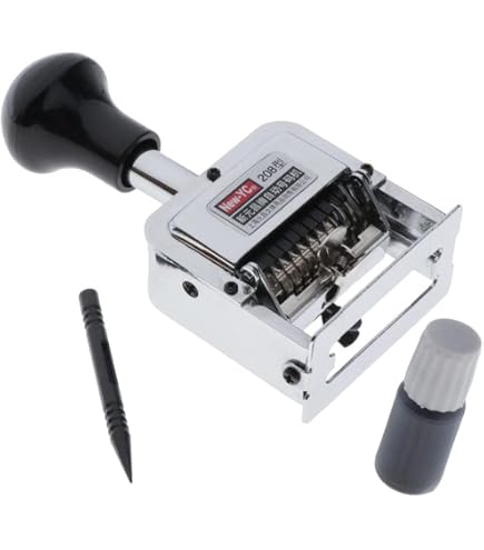 Mini Folio S 126 Numéroteur COLOP - Tampon 6 Chiffres Compact Pour Entrepôt Et Contrôle Qualité
