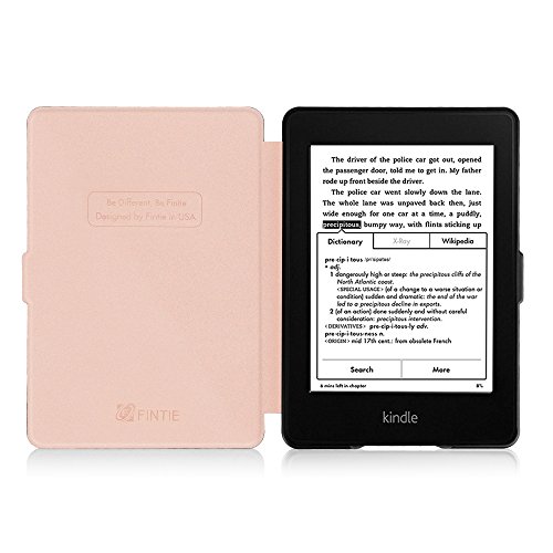 Fintie Kindle Paperwhite Hülle – Die dünnste und leichteste Smartshell Case Schutzhülle Tasche mit auto Sleep / Wake für den neuen Kindle Paperwhite 2016 (mit 300 ppi-Display, 6 Zoll, und integrierter Beleuchtung) und alle Modelle von 2012, 2013, 2014, 2015, Roségold - 5