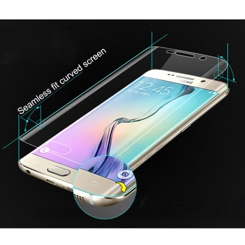 Eloja® 1 x Samsung Galaxy S6 Edge 3D vorgerundet Klar Folie Crystal Clear Schutzfolie Vollschutz PET - 5