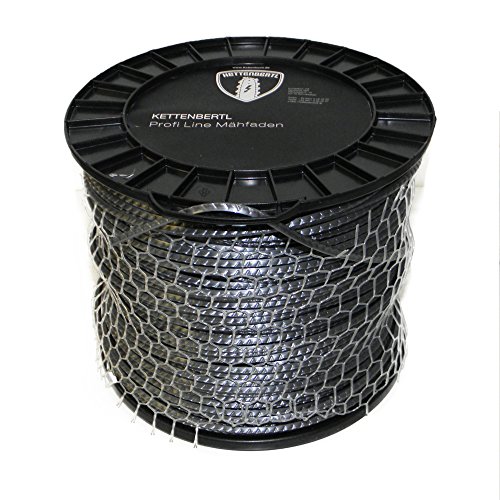 Mähfaden Trimmerfaden Ersatzfaden Kettenbertl Profi Line Platinum Edge 4 mm Länge: 99 m Spule