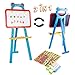 Produktbild deAO Kinder Tafel zweiseitige 2in1 Kreidetafel und magnetisches Whiteboard Set mit Kreide und 84 Magneten