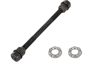 X AUTOHAUX 1 Set 9.5mm Bike Rear Solid Axle with 6mm Ball Bearings for Bicycle
