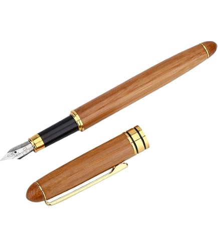 Stylo Plume Calligraphie – Poignée En Bambou, Plume Large De 0,7 Mm à 2,9 Mm