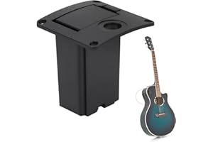 Tomotato Coperchio Batteria 9V Portabatteria Vano Portabatteria per Basso Attivo per Chitarra(Nero)