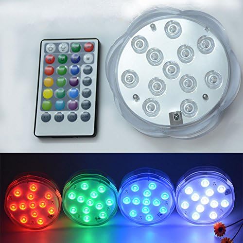 产品标题： URAYS LED Tub Lamp 10CM flaoting RGB color changing swimming pool pond led light for Party Event wedding centerpieces vase base light with Timer 16colors remote control