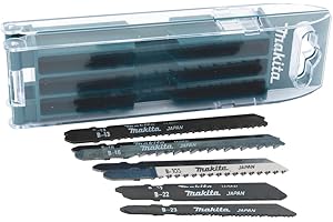 Makita B-44410 Zestaw Brzeszczotów do Wyrzynarki, Srebrny/Czarny, 10 Elementów