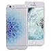 Produktbild Schutzhülle Silikon iPhone 6S Plus, ZXK Co blau Mandala Blumen Schutzhülle Silikon TPU Gel Bumper Ultra Slim Transparent anti-rasguños Anti Schock Case Cover für iPhone 6 Plus/6S Plus 5,5 Zoll