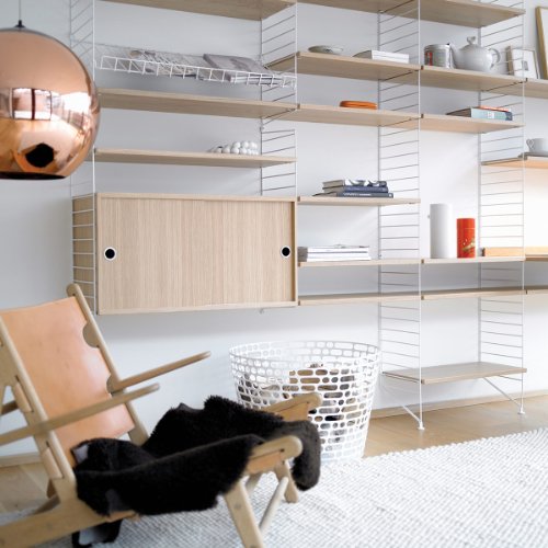 String Regalboden 78 x 20cm 3er-Pack, Eiche - 7