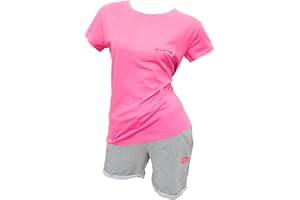 Lotto Tuta Donna Estiva - Completo Donna Sportivo in Cotone - T-SHIRT e BERMUDA