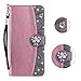 Produktbild Bear Village® iPhone 7 / iPhone 8 Hülle, Premium Glitzer Brieftasche Leder Schutzhülle mit Kartenfach, Magnet Klapp Ständer Hülle für Apple iPhone 7 / Apple iPhone 8, Rose Gold 2