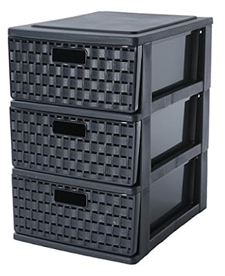 Sundis Rotho 4536002 Country Tour Tiroir Polypropylène Noir 25,5 x 18 x 28,5 cm