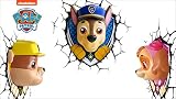 Paw Patrol Skye Wandlampe 3D Light FX Kinderlampe – Nachtlicht für kinder mit automatische Abschaltung und Wandaufkleber - 4