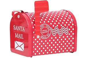 BESTOYARD Weihnachtsgeschenkkasten Mailbox Form kreative postkasten für Kind süßigkeiten Spielzeug Dekoration (Punktmuster)
