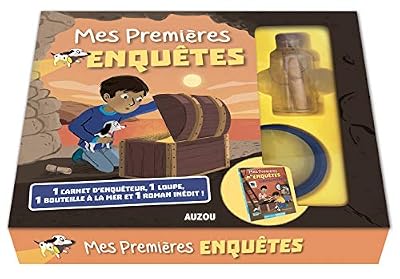 Philippe Auzou Mes premières enquêtes - Coffret Tome 8, le trésor de la femme pirate + bouteille + carnet de détective