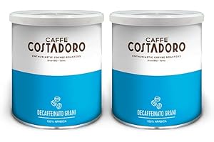 CAFFE' COSTADORO - Chicchi di caffè decaffeinato - 2 lattine da 0,5 kg