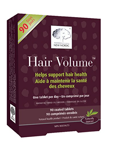 Hair Volume With Apple Extract, 90 Tablets - New Nordic US Inc - UK Seller