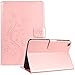 Produktbild SMART LEGEND iPad Mini Hülle, iPad Mini 2 Hülle, iPad Mini 3 Hülle Tasche Schmetterling Weinstock Rosegold Premium Schutzhülle Wallet Case Muster Design Etui Brieftasche Ledertasche Neu Zubehör im Bookstyle Cover Schale mit Ständer Standfunktion Etui Karten Slot und Magnetverschluss Flip Case - Weinstock