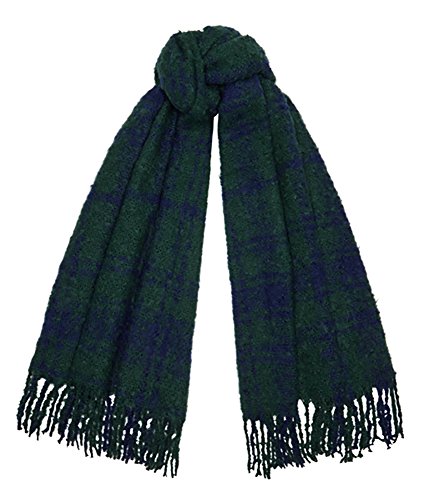 Tartan Traditions Blackwatch Tartan Boucle Large Blanket Scarf