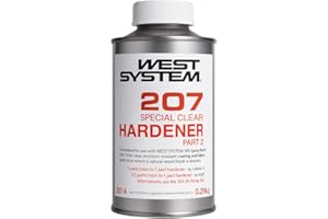 WEST SYSTEM 207 Special Clear Hardener 290ml - Use with Epoxy Resin for Fibreglass & Wood, Metal, Glass Repair - Pair with Filler & Mixer Accessories - Ideal for Marine, & DIY Applications
