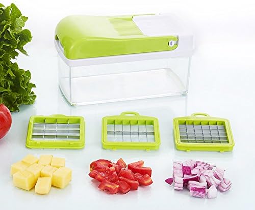 Baichang QuickPush Food Chopper: Onion Chopper, Vegetable Slicer Dicer, Fruit and Cheese Cutter