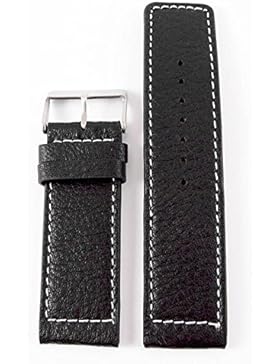 Oozoo Armband - Ersatzarmband für Oozoo Uhren etc. - 20 mm - Farbe : Schwarz