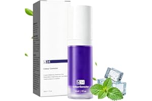 BODIIWULIU 1pcs 30ml Blanqueador Dental V34, Pasta Dental Blanqueadora De Dientes Morados, Color Corrector Serum Dientes, Con Eliminación De Manchas, Limpia Los Dental, Unisex