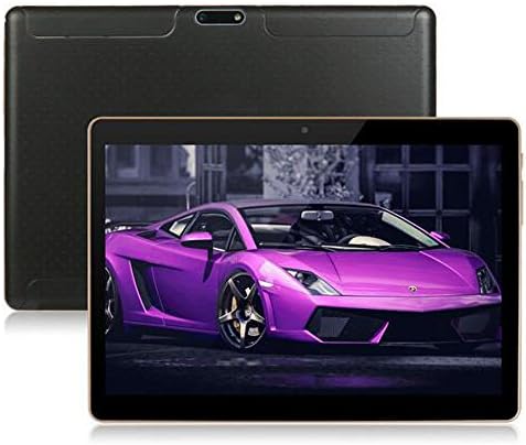 LLLccorp 10 Inch Android 5.1 3G Phone Call Tablet PC Quad Core IPS Screen Dual Sim Slot 1G RAM 16G ROM WIFI Bluetooth UK 3 PIN Plug (Black)