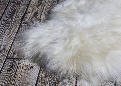 Island Schaffell Lammfell NATURFELL SHEEPSKIN NEU Langes Fell (Mittel 110-120 cm) - 2