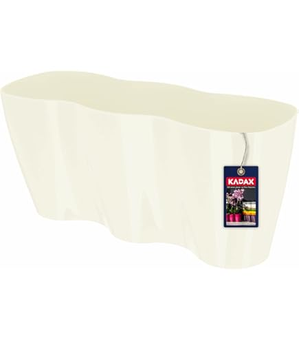 Idyllize 5 Vassoi Rettangolari Per Piante In Plastica Spessa - 38.1x15.2 Cm, Per Davanzali E Ripiani - 2
