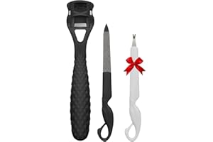 SICHY Foot Scraper, Hard Skin Callus Remover Foot Shaver Foot File Pedicure Feet Care Set, Premium Stainless Steel Foot Care Tools for Dry Wet Foot Heel Callus, Dead, Cracked Skin