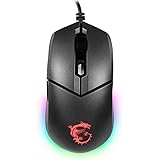 MSI Clutch GM11 - Mouse Gaming RGB simmetrico USB Sensore Ottico PMW 3325 - 5000 DPI